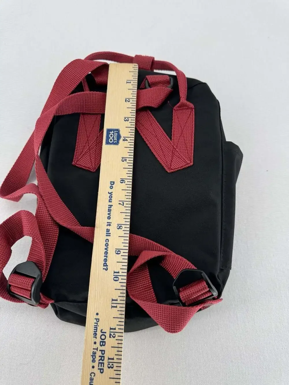 Fjallraven Kanken Mini Backpack Black Ox Red